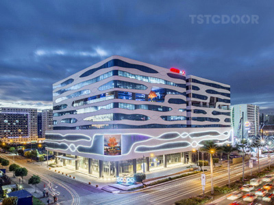 Proyecto de Edificio de Oficinas en el Sudeste Asiático- TAR300 - Puerta Giratoria Automática